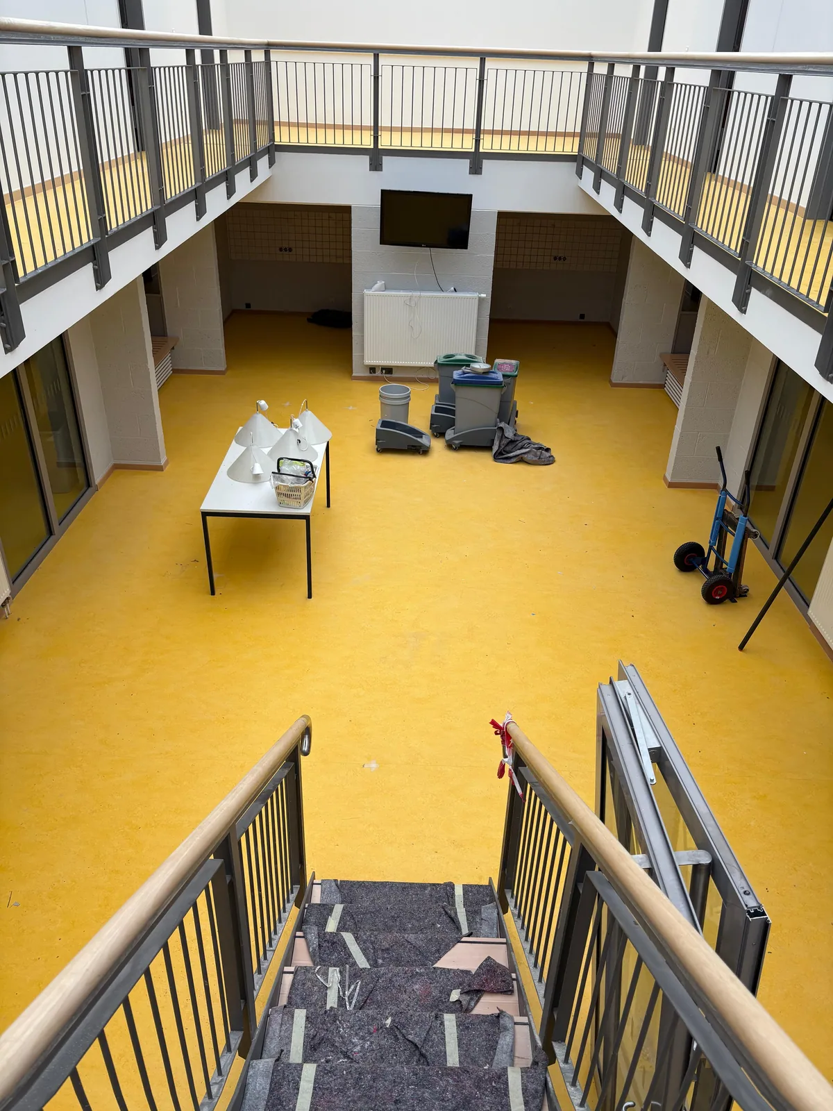 Aufenthaltsbereich vor der Übergabe
